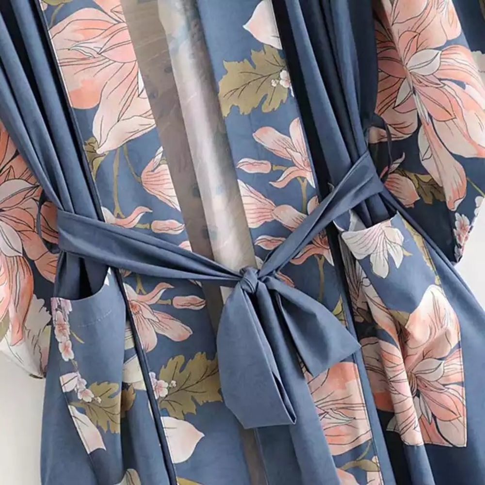 5⭐️ FAV BESTSELLER WATERFALL KIMONO ROBE DUSTER COVERUP - Picture 5 of 7